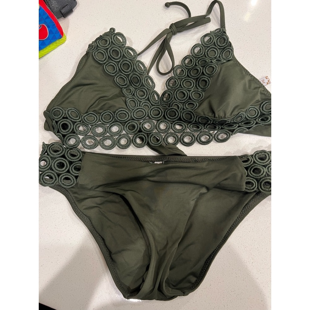Becca olive bikini